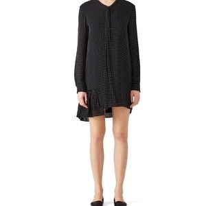 Tibi Estrella Printed Silk Shirt Dress